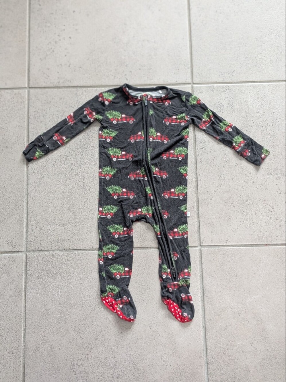 Posh Peanut Christmas Footie 6-9m